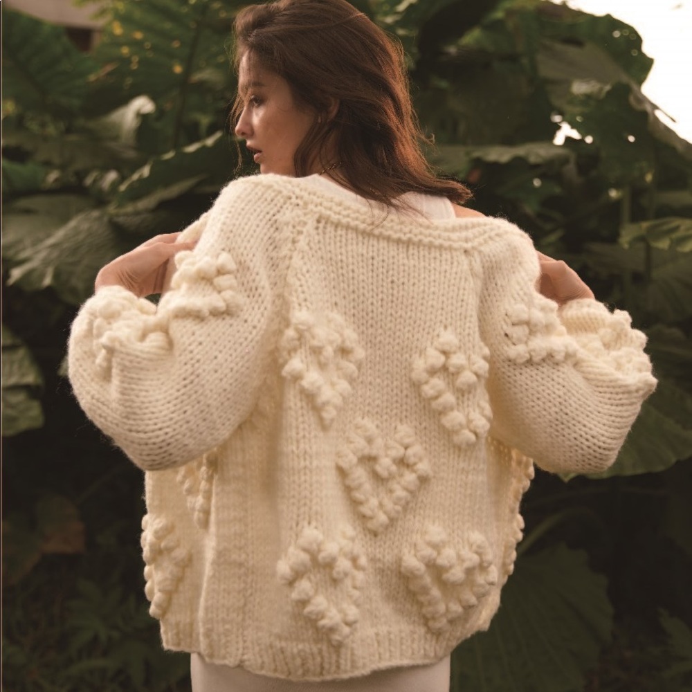 H. Hearts Lace Cardigan